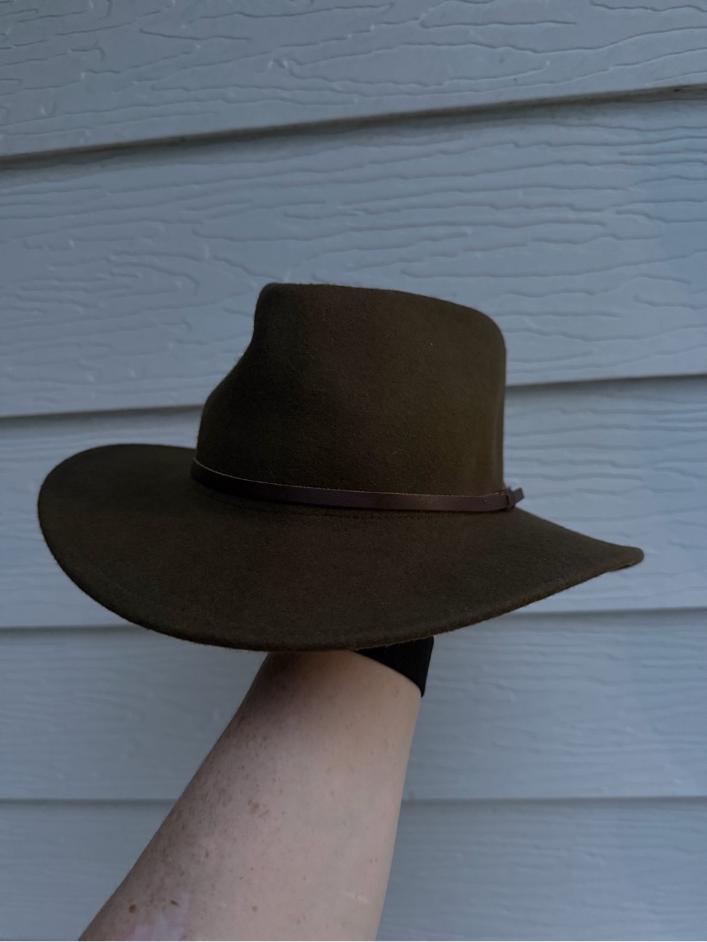 Yellow 108 Wide Brim Wool Felt Fedora Hat